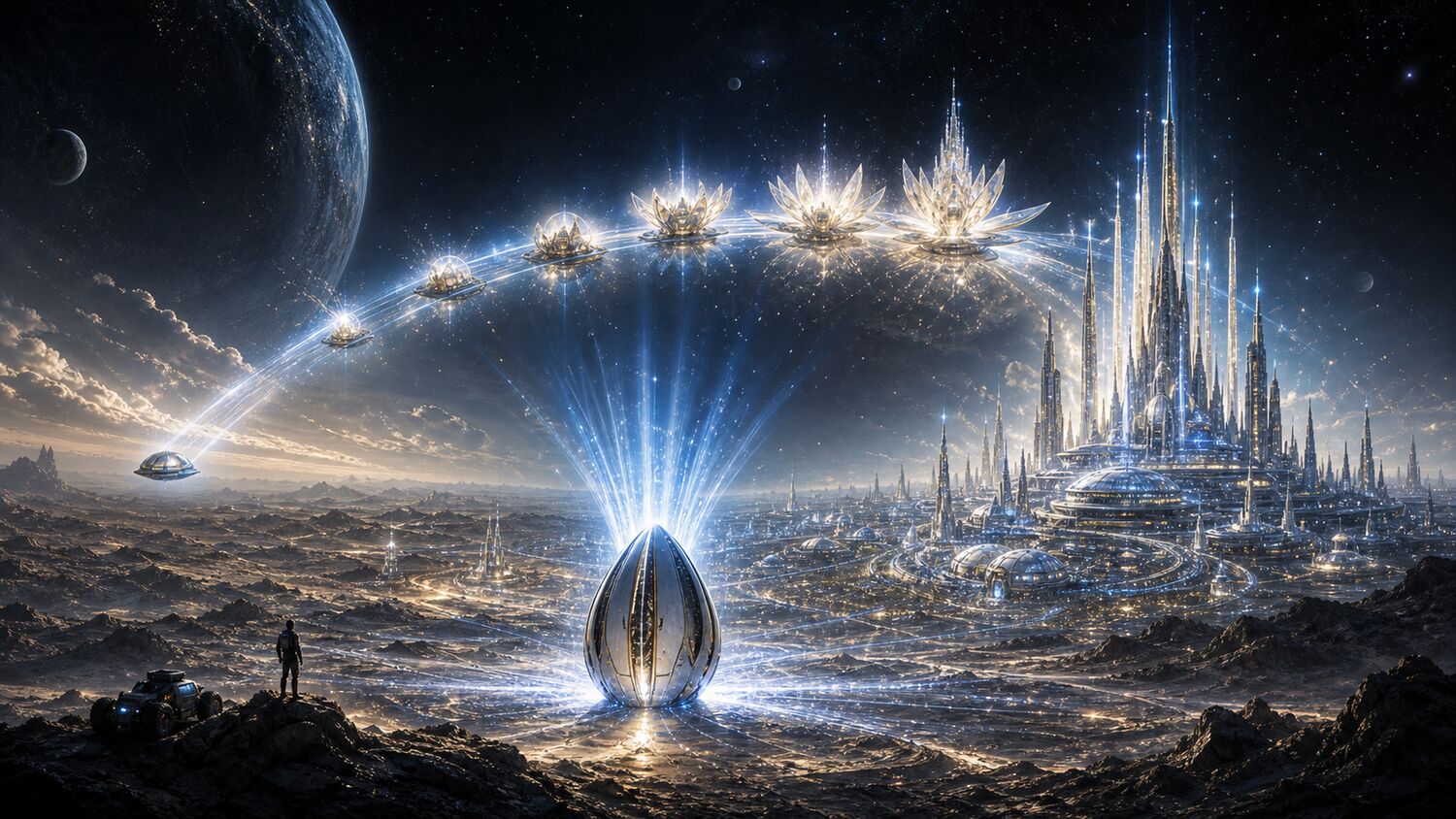 Matter condensing from the vacuum of space