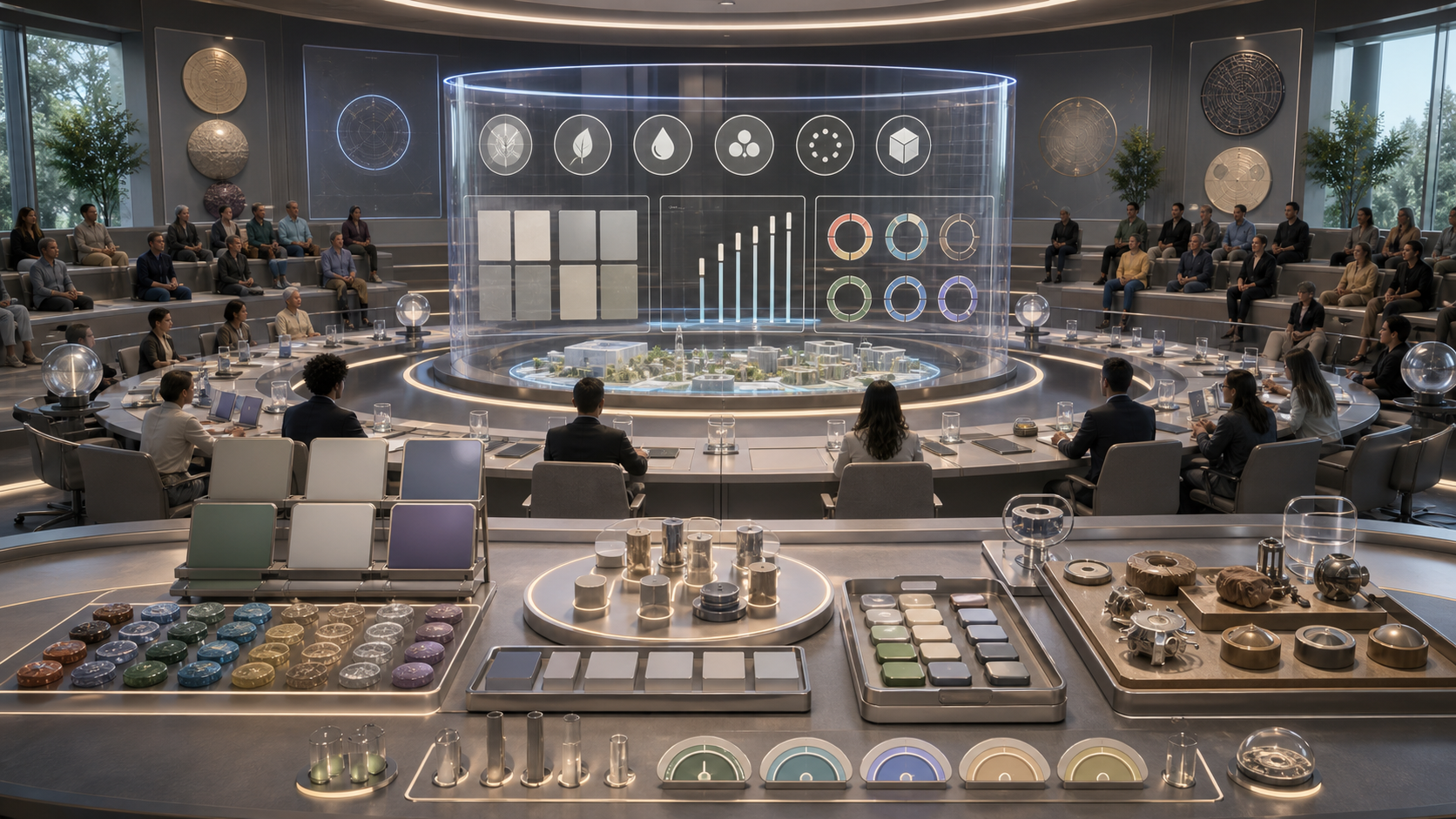 Abundance Claim Public Audit Room reference image showing a public audit room for abundance claims, rights, revisions, and failures
