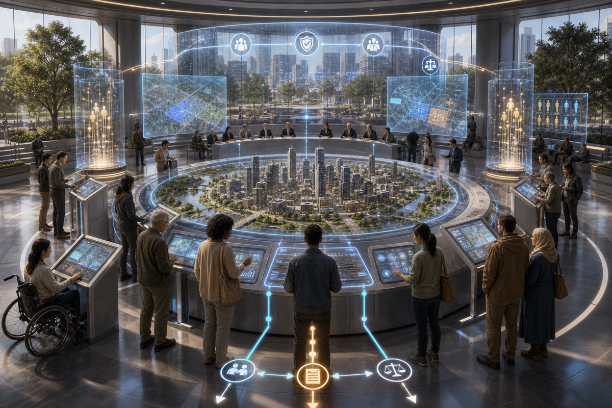 City-Scale Simulation Consent reference illustration for WN Encyclopedia