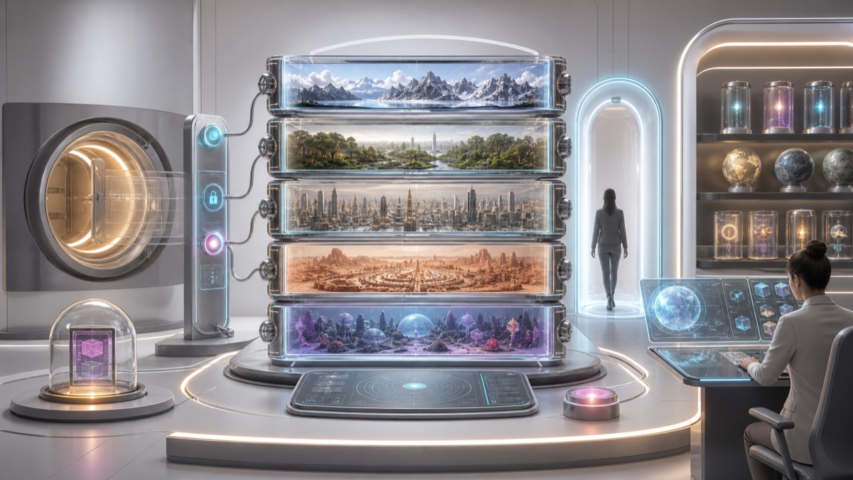 Generated World Custody Stack reference illustration for WN Encyclopedia