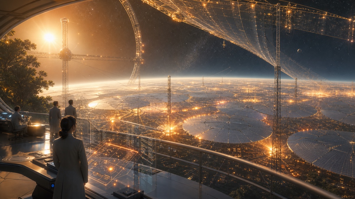 Kardashev Waste-Heat Scene reference illustration for WN Encyclopedia