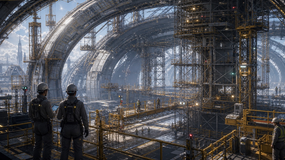 Megastructure Scaffold reference illustration for WN Encyclopedia
