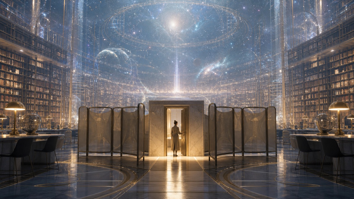 Omniscient Library Small Door reference illustration for WN Encyclopedia