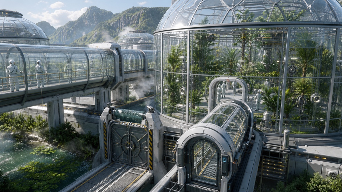 Public Bio-Containment Architecture reference illustration for WN Encyclopedia