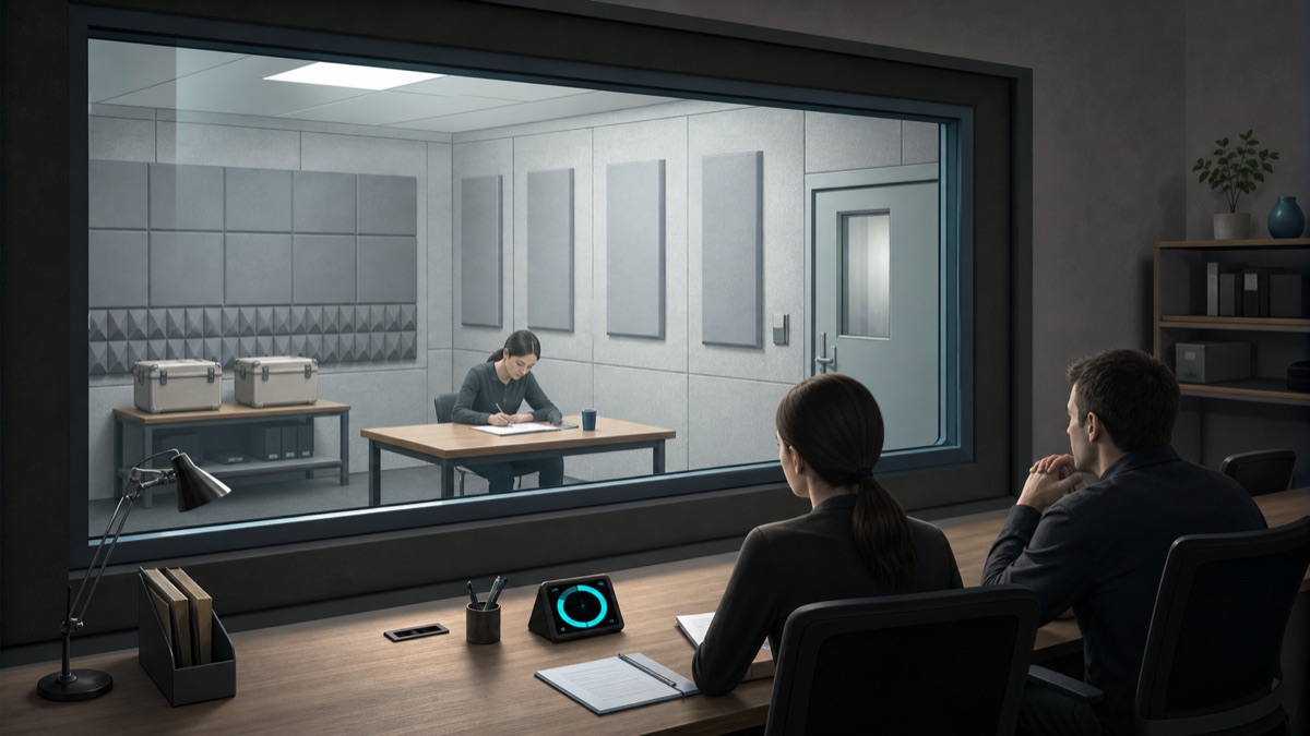 Remote Viewing Soundproof Room reference illustration for WN Encyclopedia