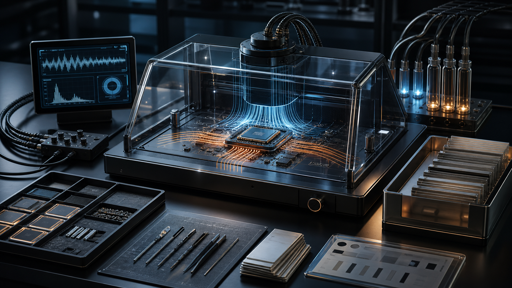 White Noise Chip Thermal Audit Bench reference image for WN Encyclopedia