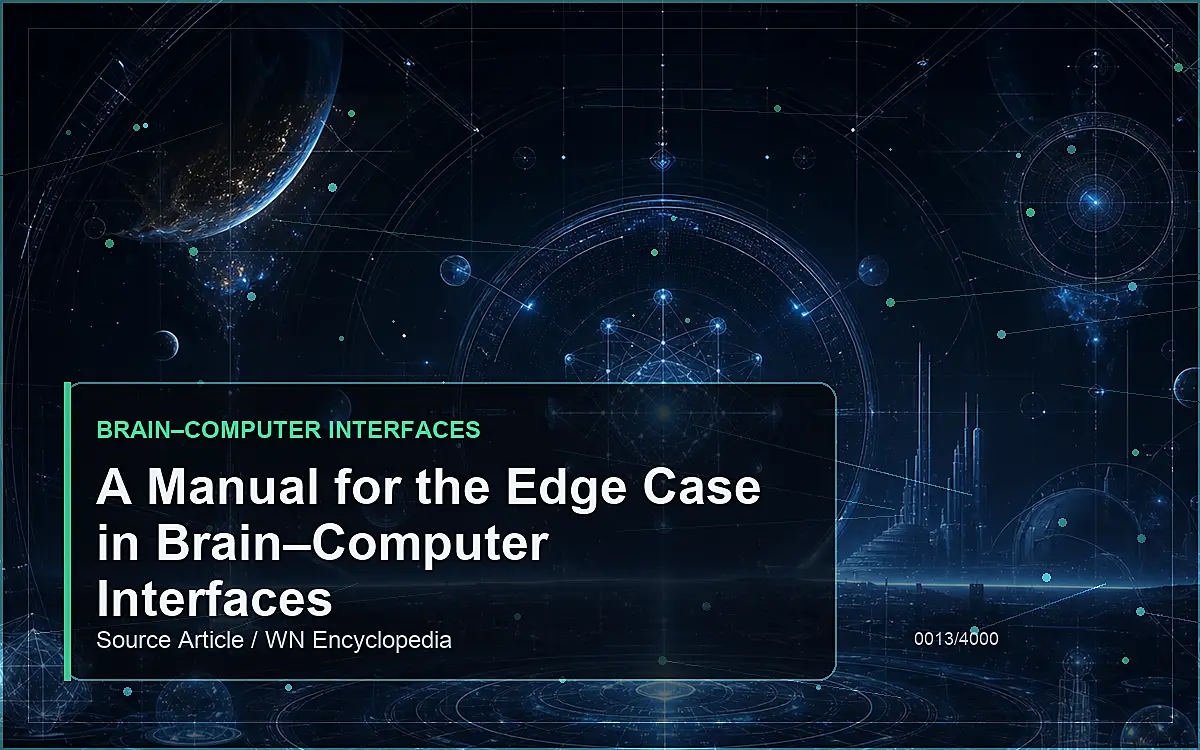 AI-generated encyclopedia reference image for A Manual for the Edge Case in Brain–Computer Interfaces