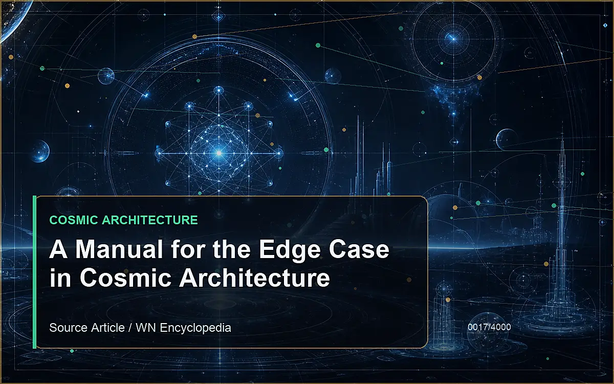 AI-generated encyclopedia reference image for A Manual for the Edge Case in Cosmic Architecture