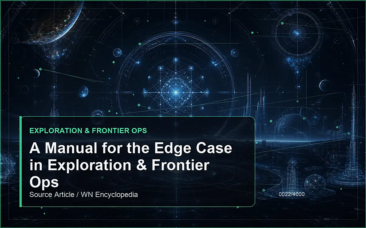AI-generated encyclopedia reference image for A Manual for the Edge Case in Exploration & Frontier Ops