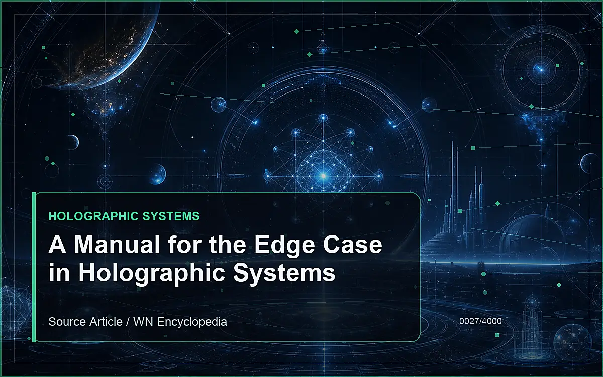 AI-generated encyclopedia reference image for A Manual for the Edge Case in Holographic Systems