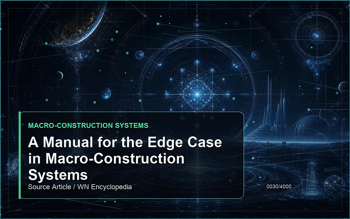AI-generated encyclopedia reference image for A Manual for the Edge Case in Macro-Construction Systems