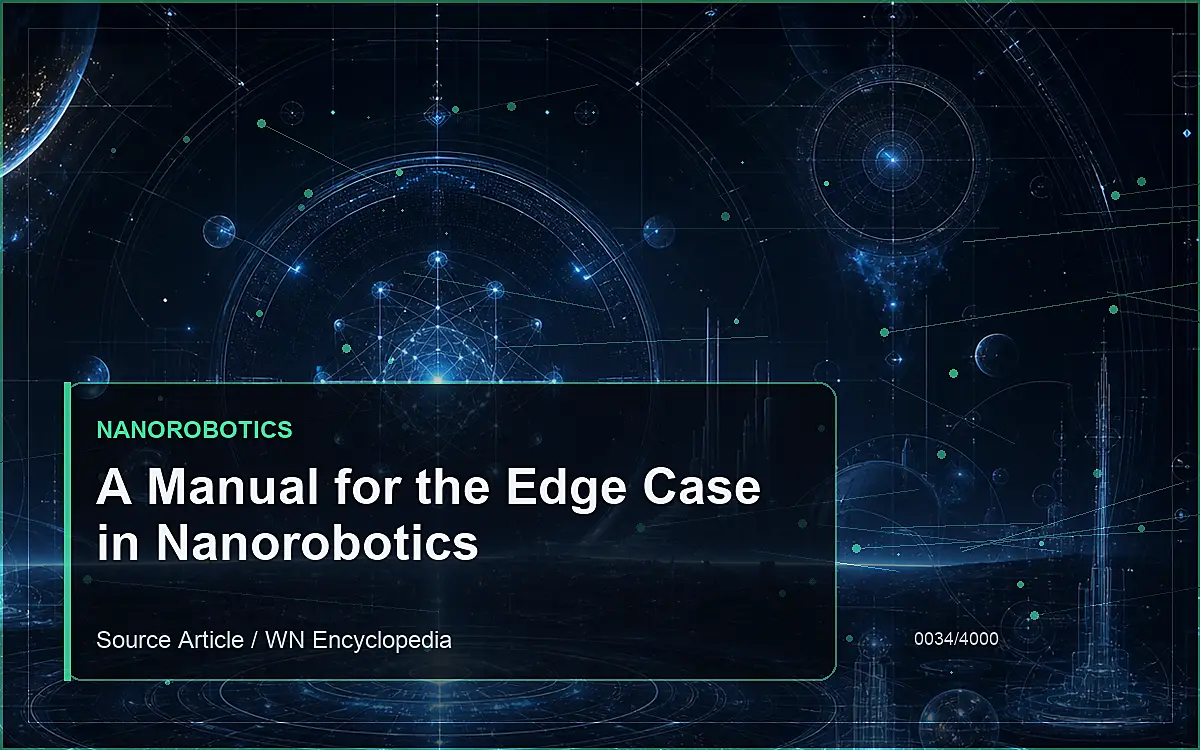 AI-generated encyclopedia reference image for A Manual for the Edge Case in Nanorobotics