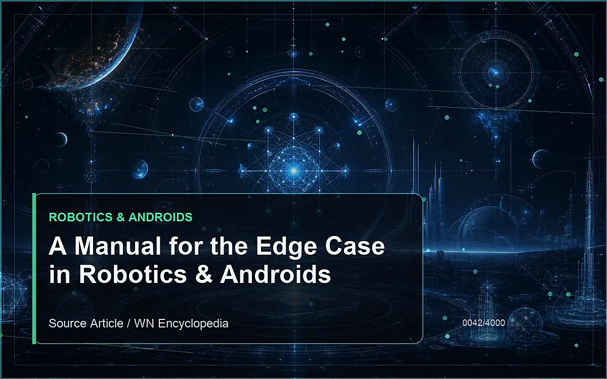 AI-generated encyclopedia reference image for A Manual for the Edge Case in Robotics & Androids