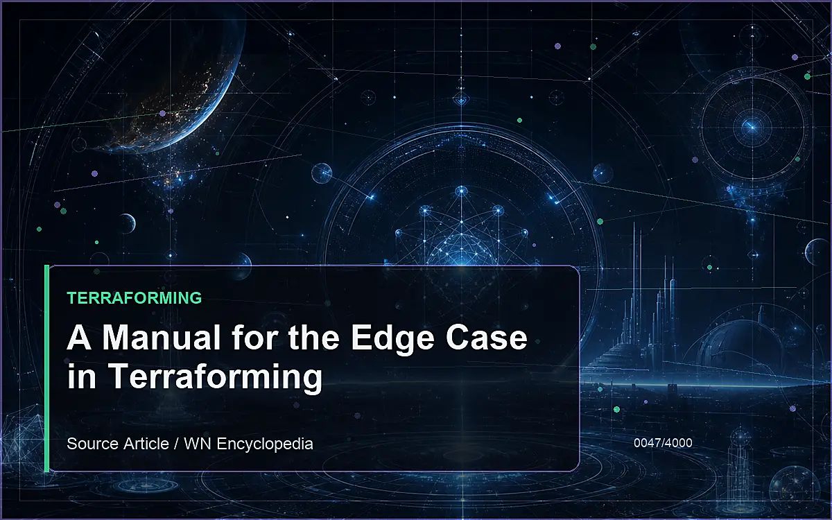 AI-generated encyclopedia reference image for A Manual for the Edge Case in Terraforming