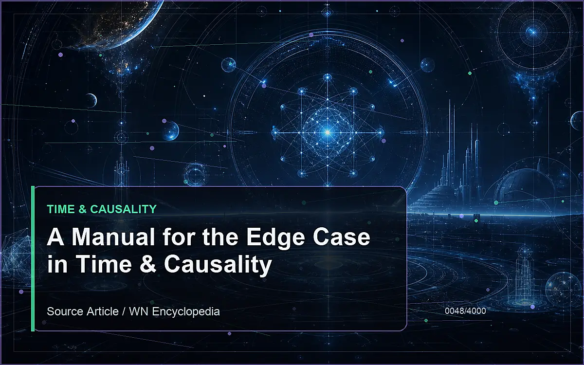 AI-generated encyclopedia reference image for A Manual for the Edge Case in Time & Causality
