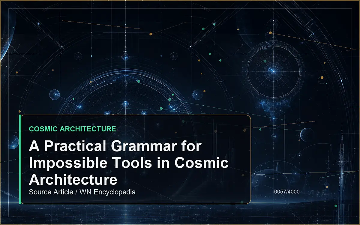 AI-generated encyclopedia reference image for A Practical Grammar for Impossible Tools in Cosmic Architecture