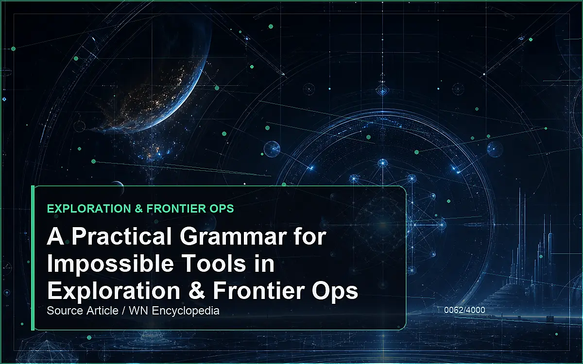AI-generated encyclopedia reference image for A Practical Grammar for Impossible Tools in Exploration & Frontier Ops
