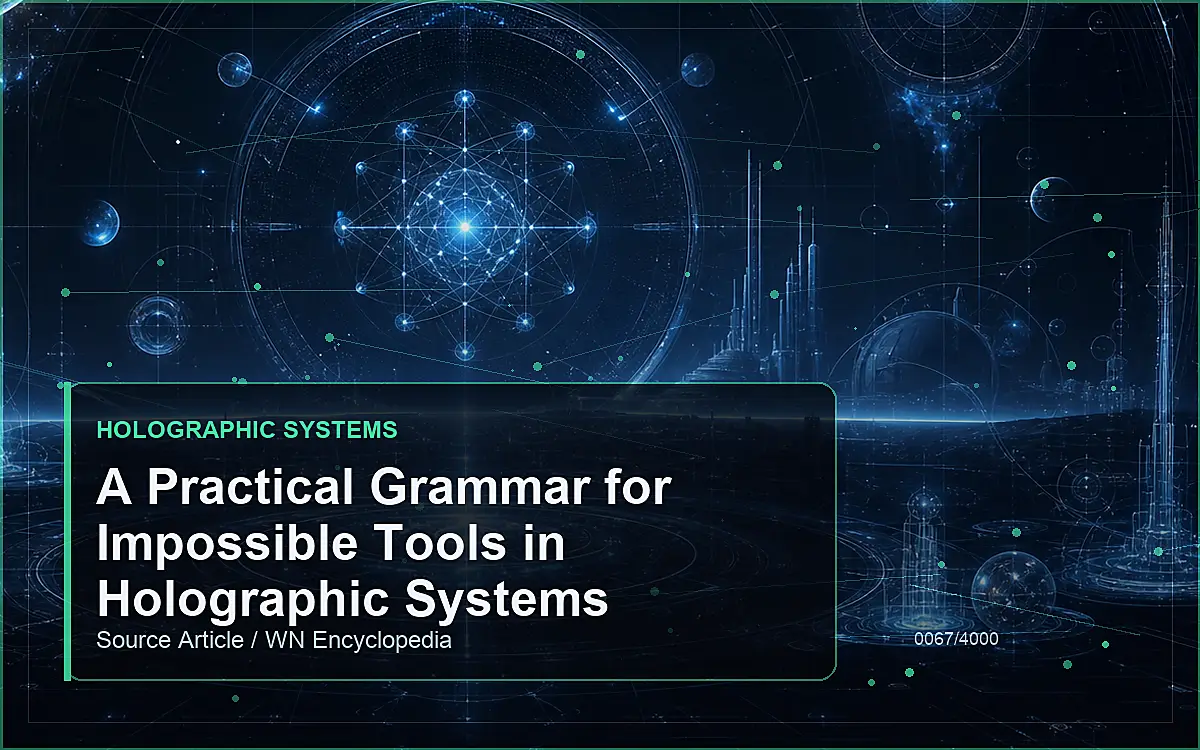 AI-generated encyclopedia reference image for A Practical Grammar for Impossible Tools in Holographic Systems