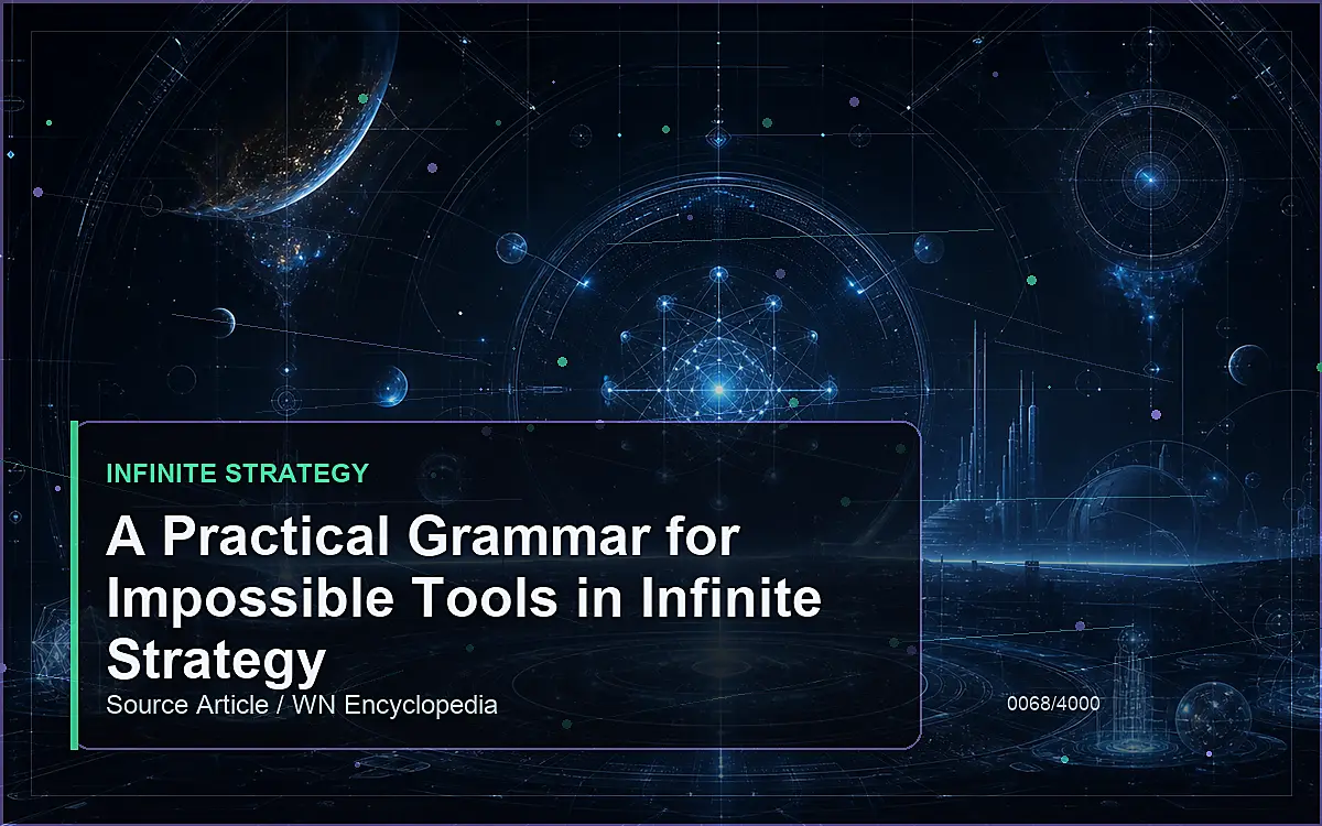 AI-generated encyclopedia reference image for A Practical Grammar for Impossible Tools in Infinite Strategy