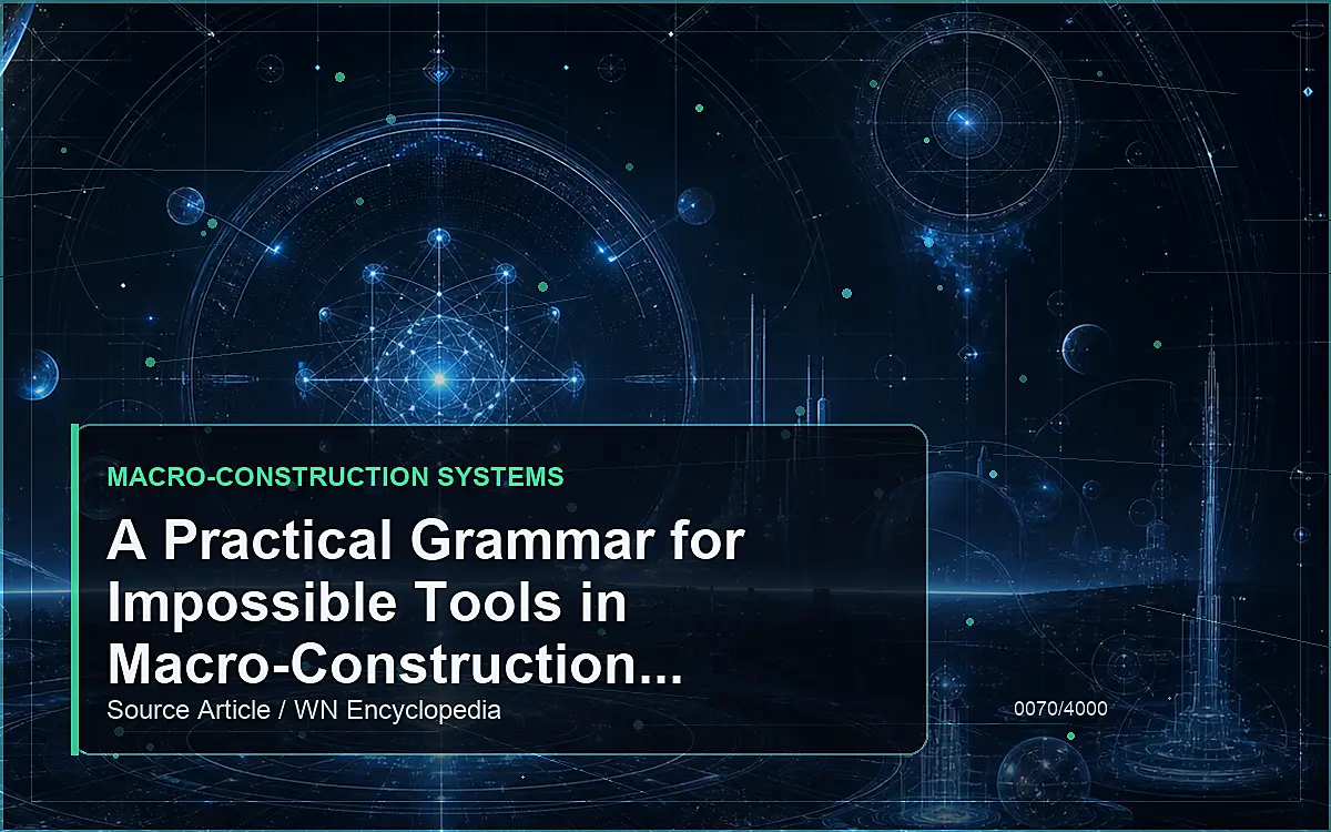 AI-generated encyclopedia reference image for A Practical Grammar for Impossible Tools in Macro-Construction Systems