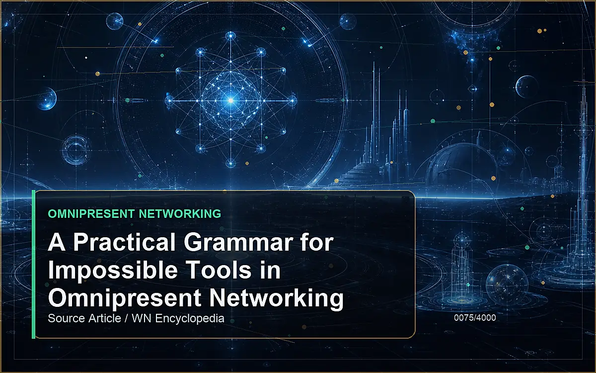 AI-generated encyclopedia reference image for A Practical Grammar for Impossible Tools in Omnipresent Networking