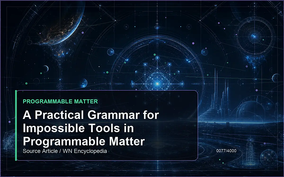 AI-generated encyclopedia reference image for A Practical Grammar for Impossible Tools in Programmable Matter