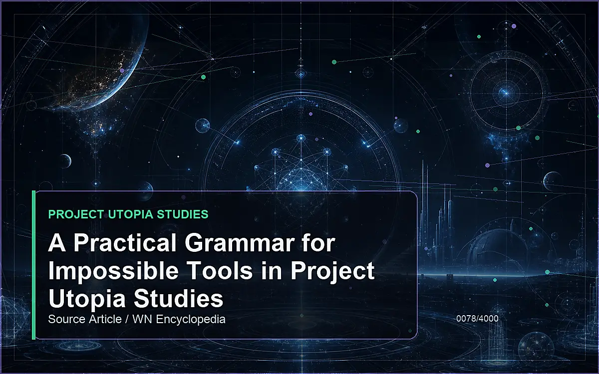 AI-generated encyclopedia reference image for A Practical Grammar for Impossible Tools in Project Utopia Studies