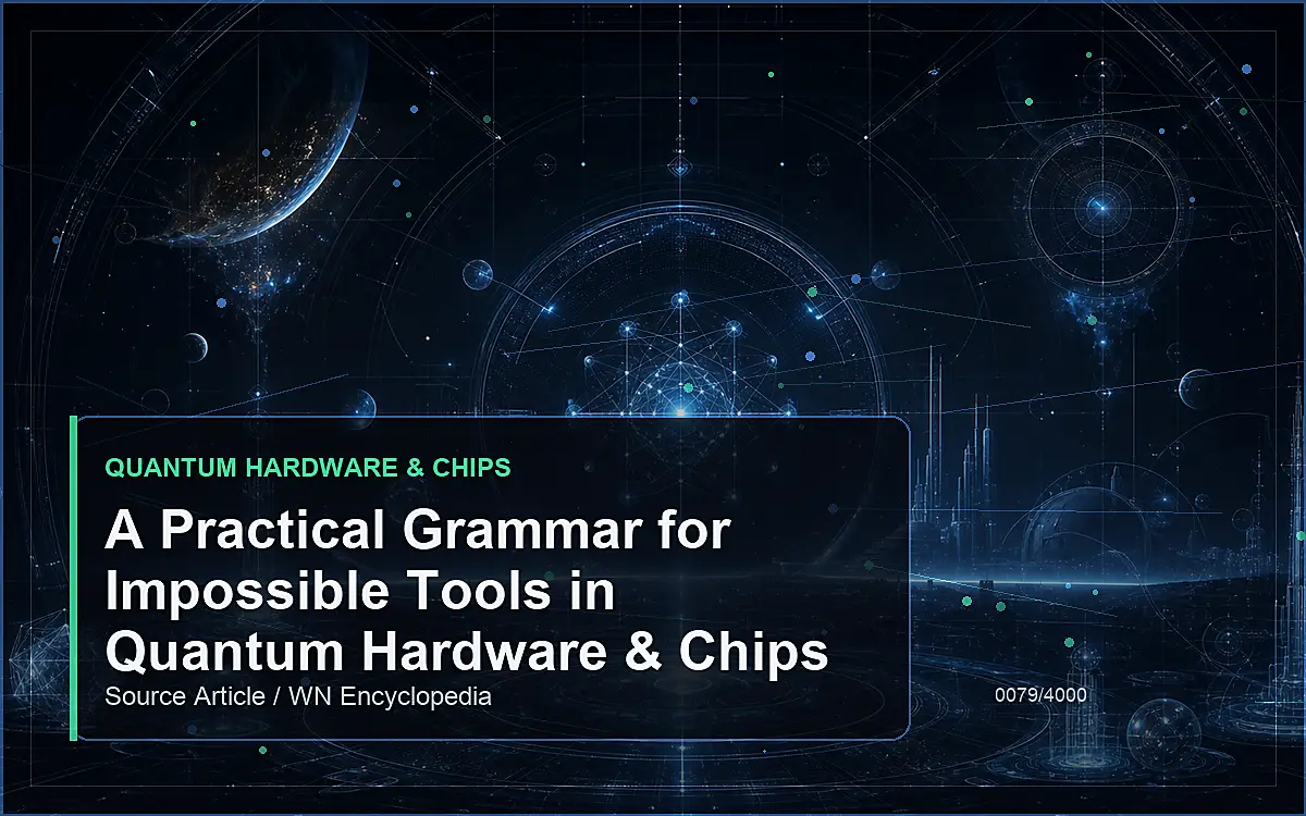AI-generated encyclopedia reference image for A Practical Grammar for Impossible Tools in Quantum Hardware & Chips