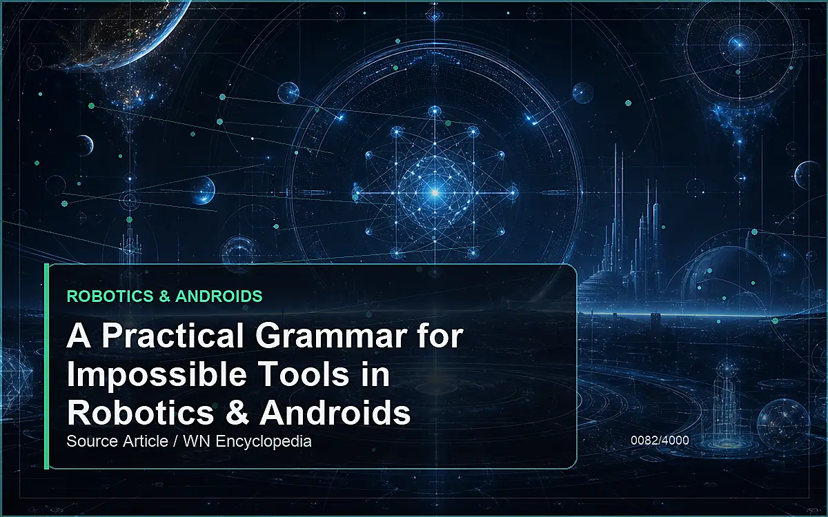 AI-generated encyclopedia reference image for A Practical Grammar for Impossible Tools in Robotics & Androids