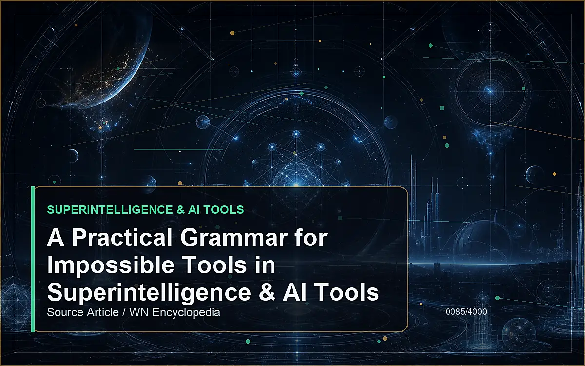 AI-generated encyclopedia reference image for A Practical Grammar for Impossible Tools in Superintelligence & AI Tools
