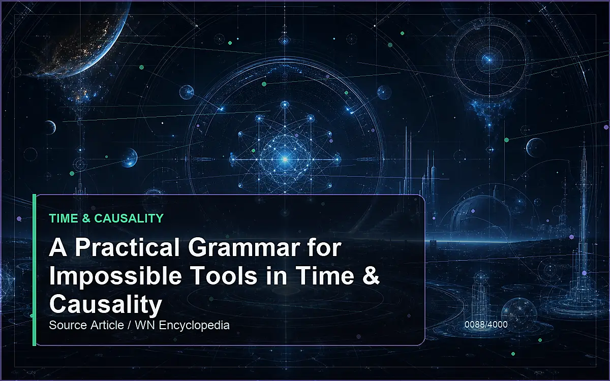AI-generated encyclopedia reference image for A Practical Grammar for Impossible Tools in Time & Causality
