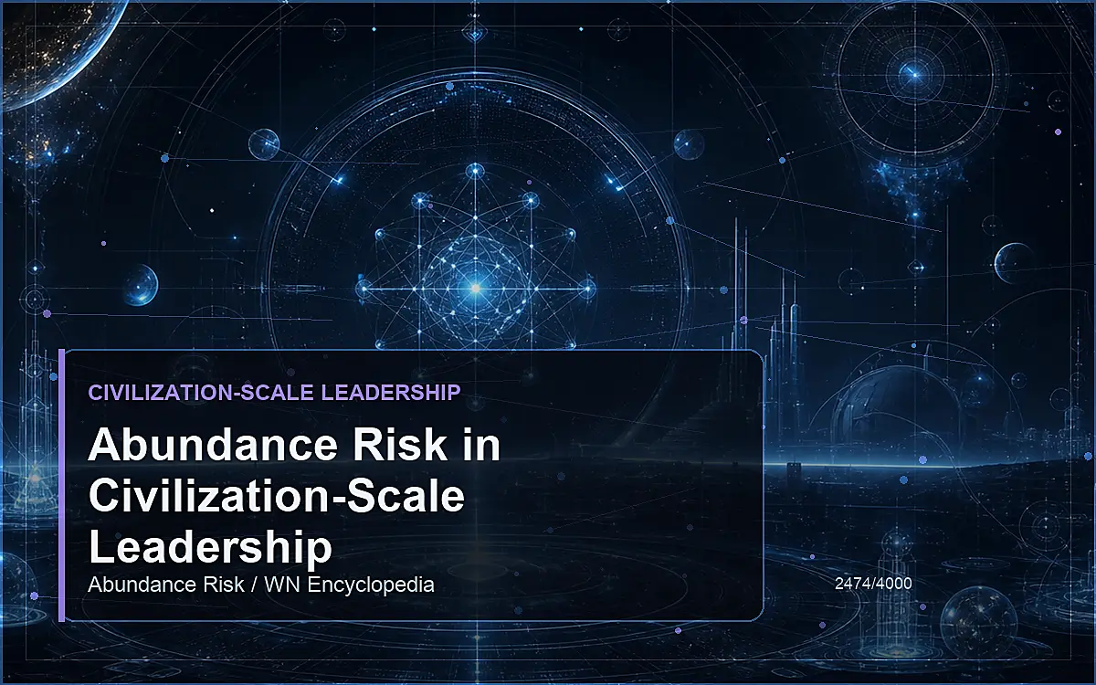 AI-generated encyclopedia reference image for Abundance Risk in Civilization-Scale Leadership