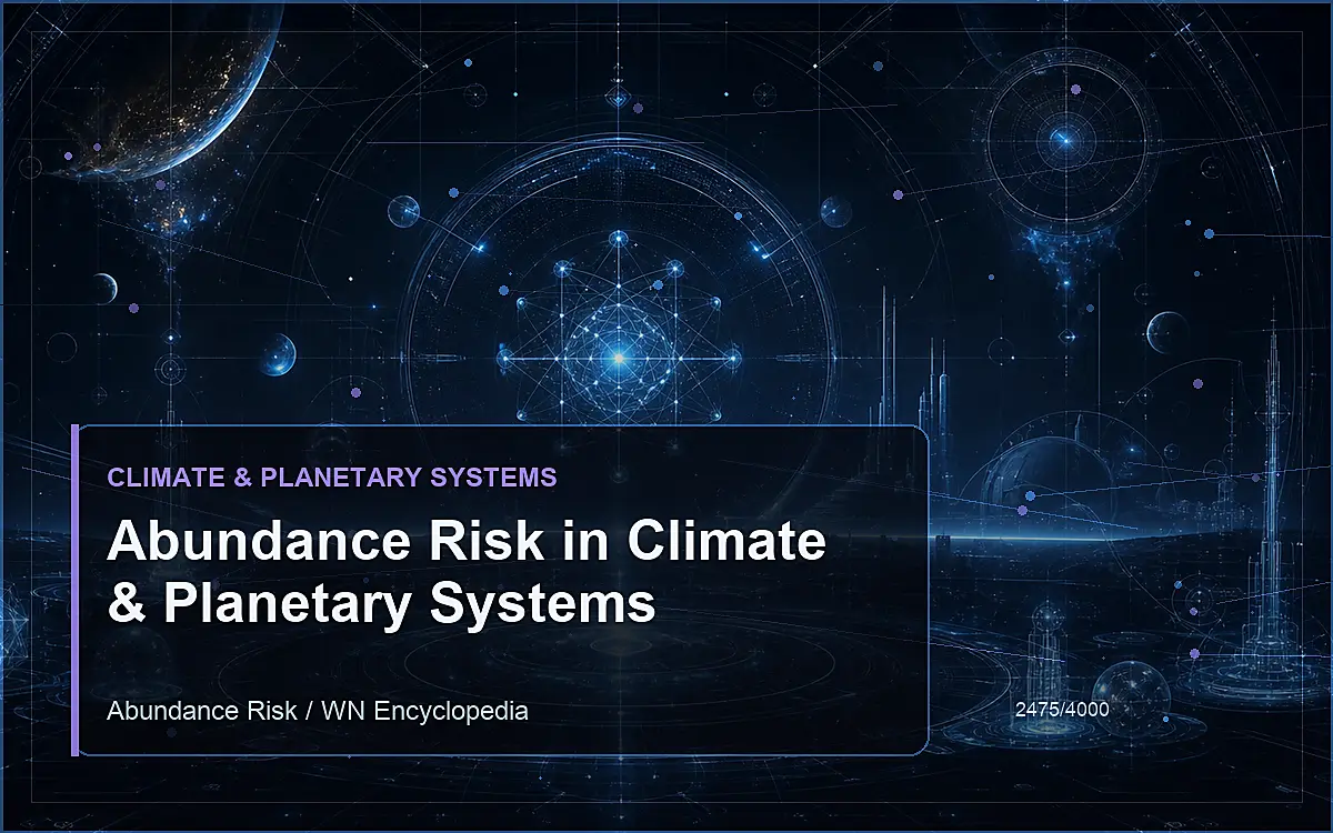 AI-generated encyclopedia reference image for Abundance Risk in Climate & Planetary Systems