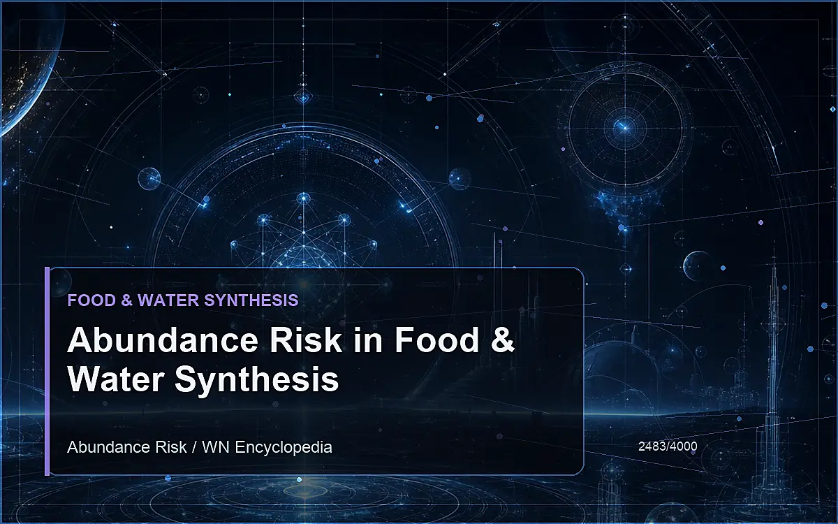 AI-generated encyclopedia reference image for Abundance Risk in Food & Water Synthesis