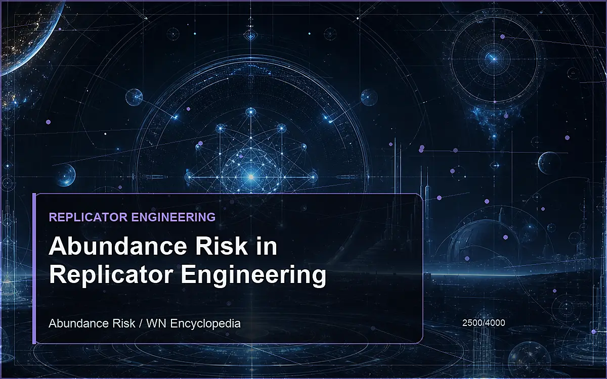 AI-generated encyclopedia reference image for Abundance Risk in Replicator Engineering