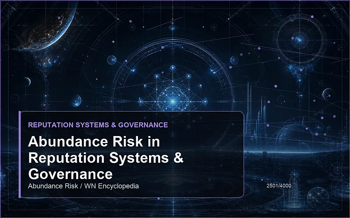 AI-generated encyclopedia reference image for Abundance Risk in Reputation Systems & Governance
