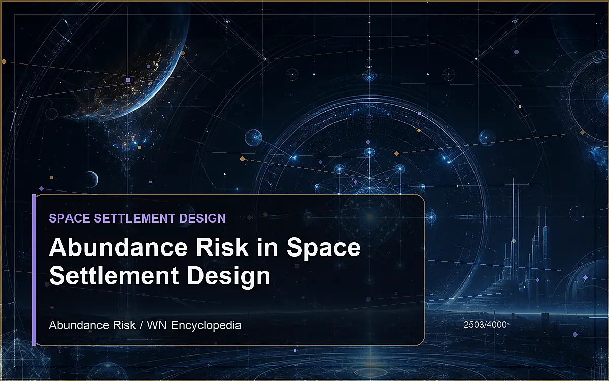 AI-generated encyclopedia reference image for Abundance Risk in Space Settlement Design