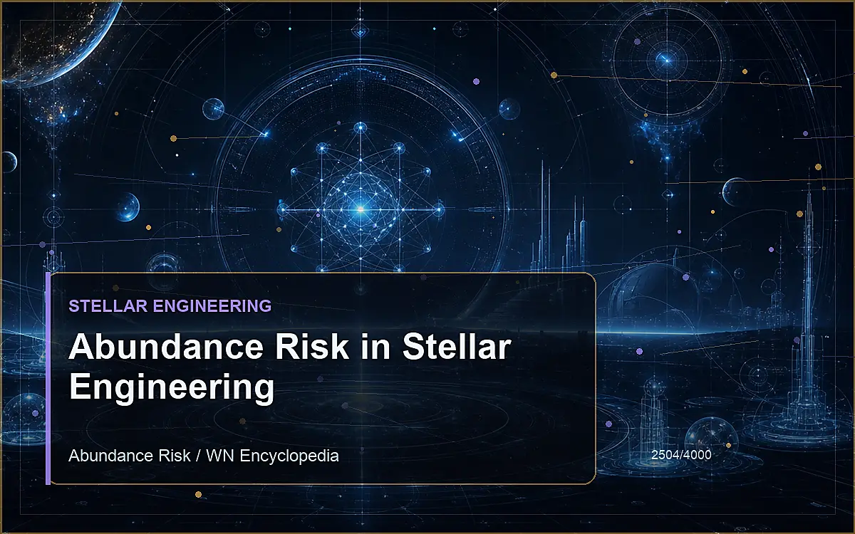 AI-generated encyclopedia reference image for Abundance Risk in Stellar Engineering