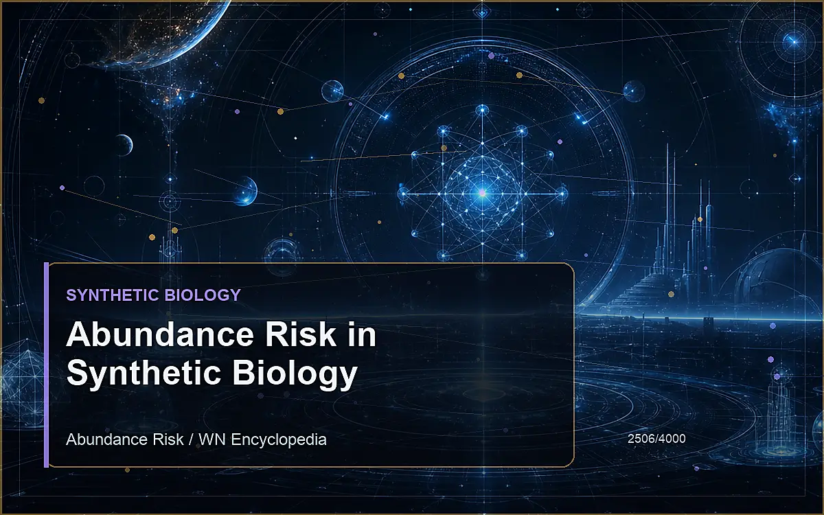 AI-generated encyclopedia reference image for Abundance Risk in Synthetic Biology