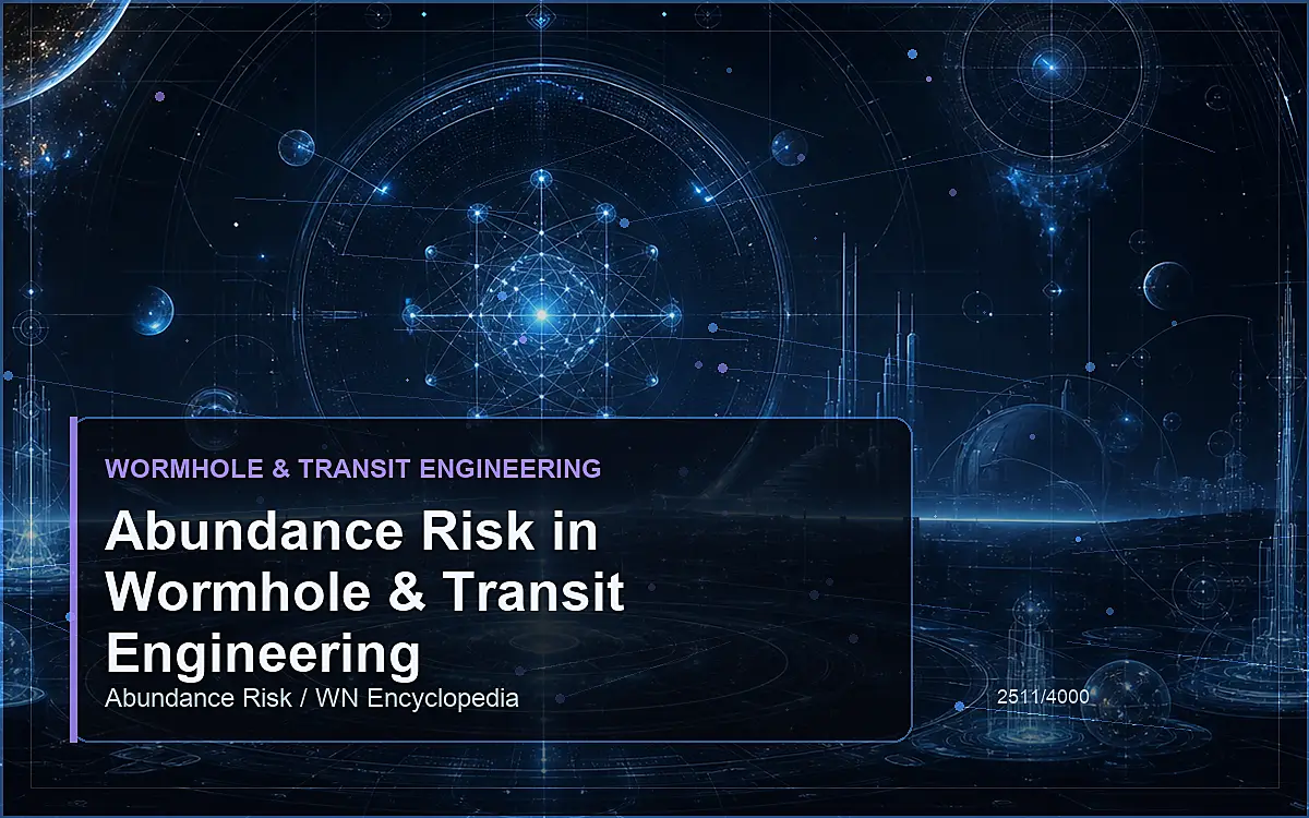 AI-generated encyclopedia reference image for Abundance Risk in Wormhole & Transit Engineering