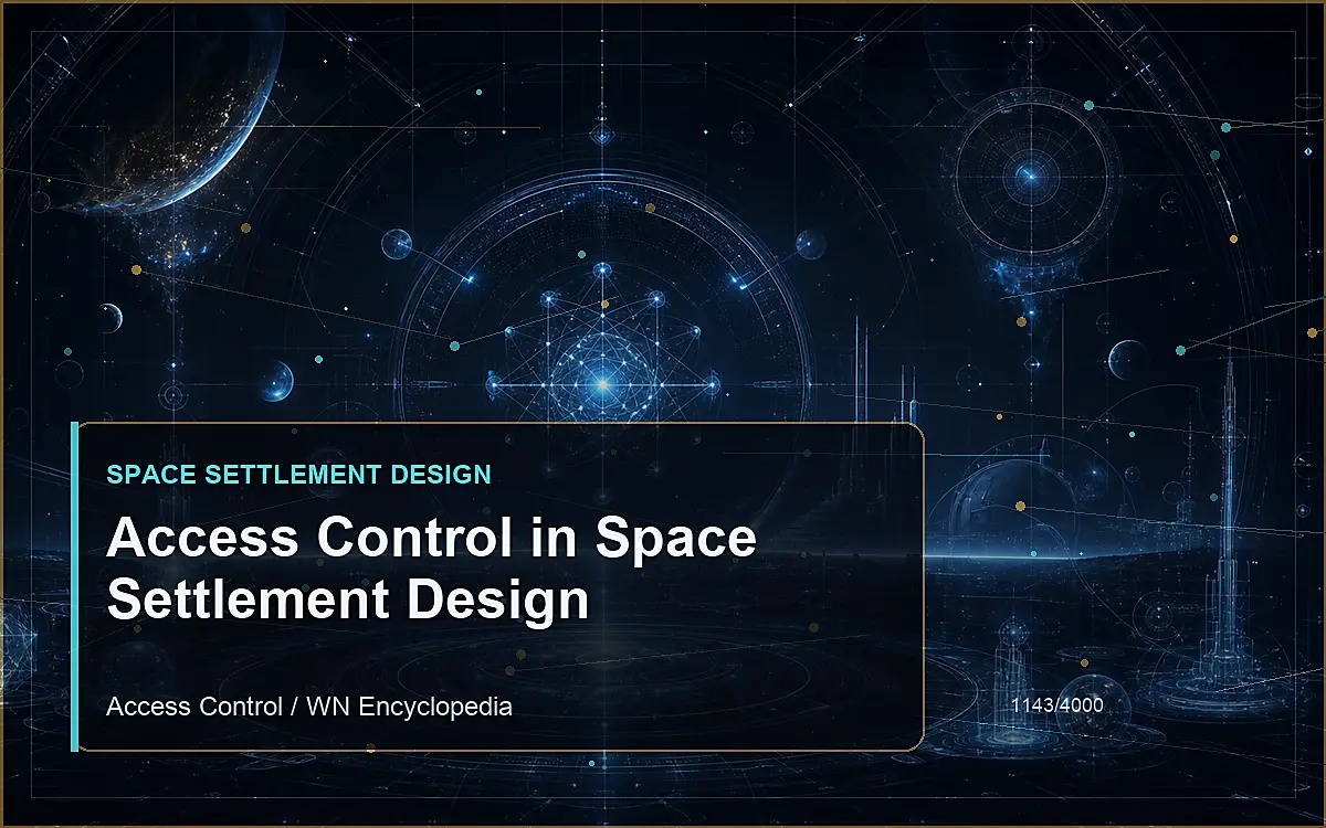 AI-generated encyclopedia reference image for Access Control in Space Settlement Design