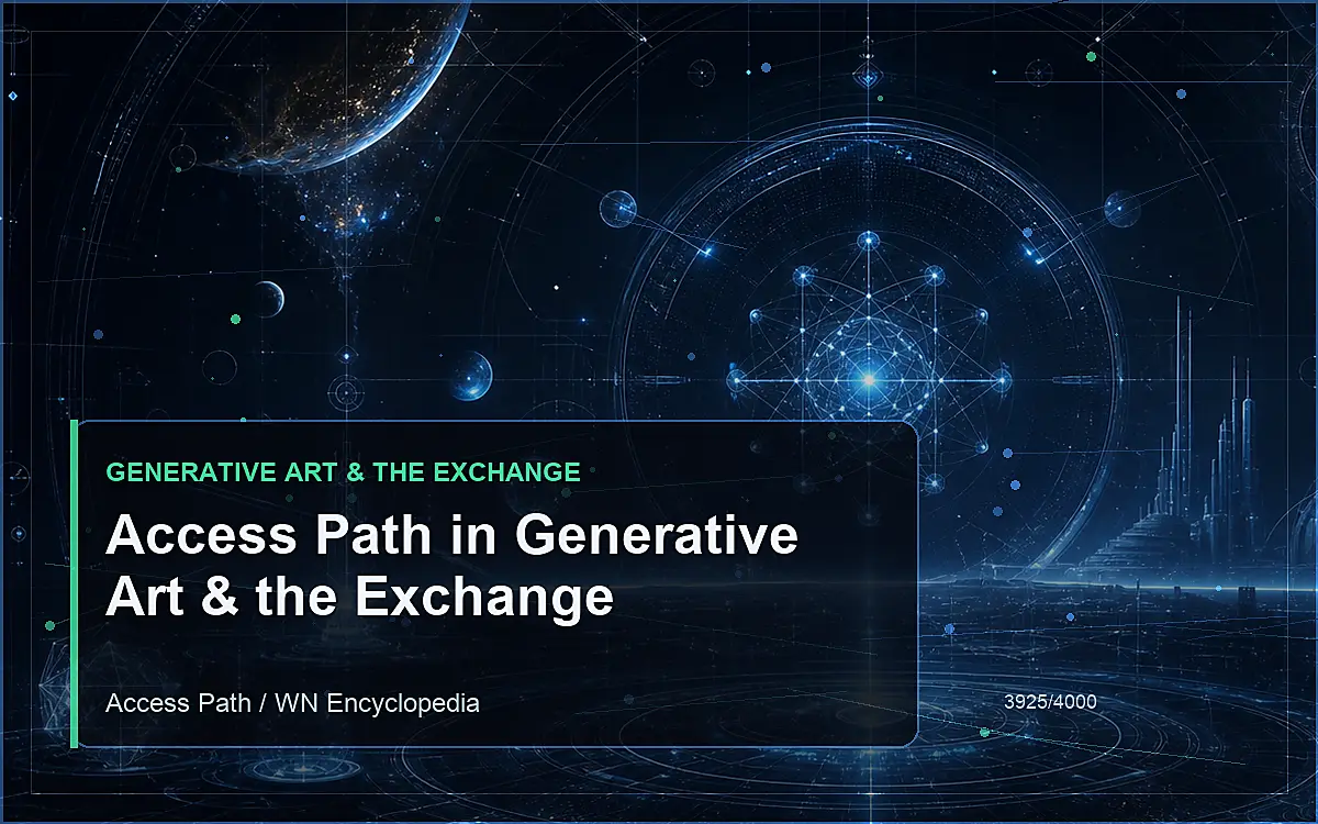 AI-generated encyclopedia reference image for Access Path in Generative Art & the Exchange
