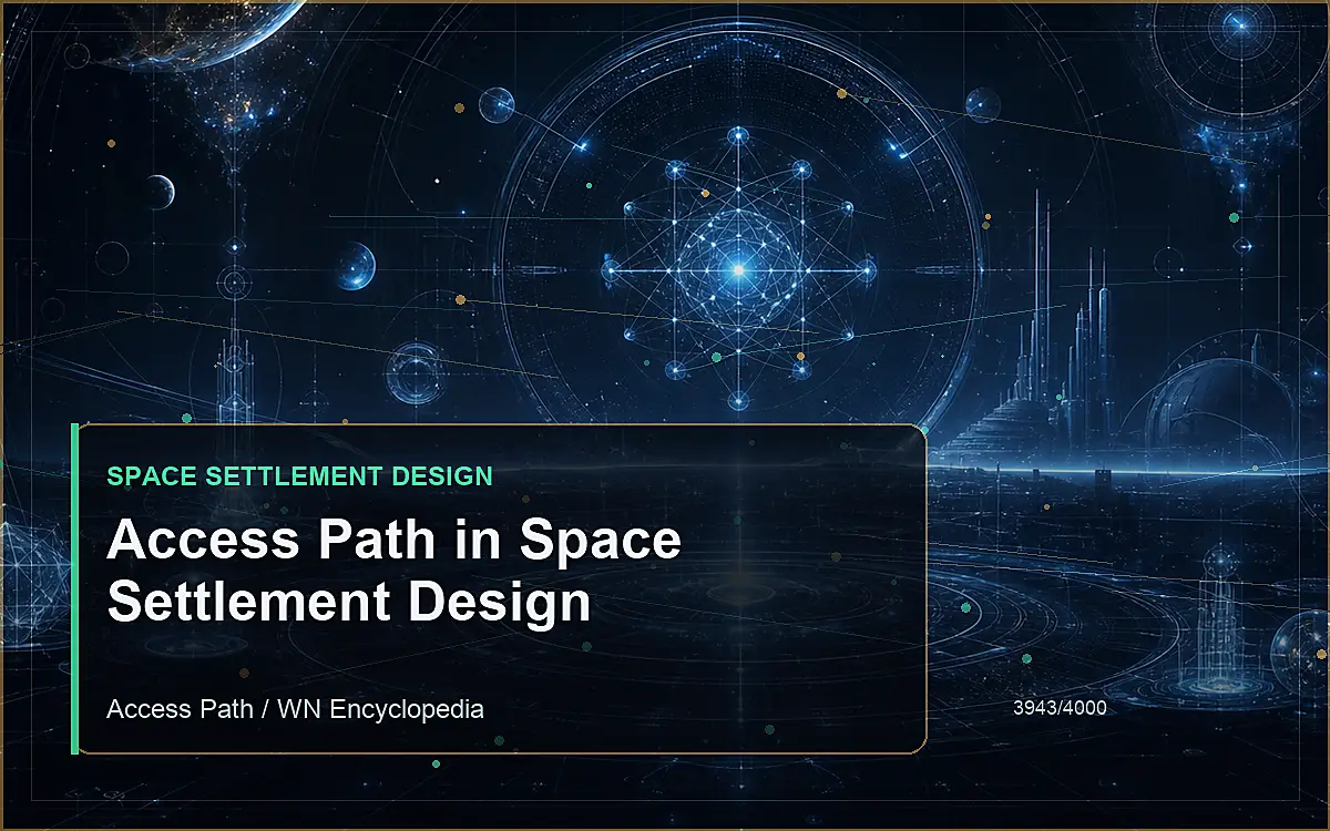 AI-generated encyclopedia reference image for Access Path in Space Settlement Design