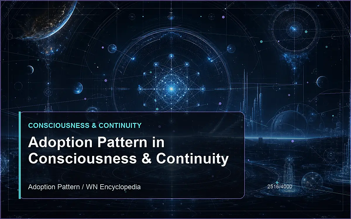 AI-generated encyclopedia reference image for Adoption Pattern in Consciousness & Continuity