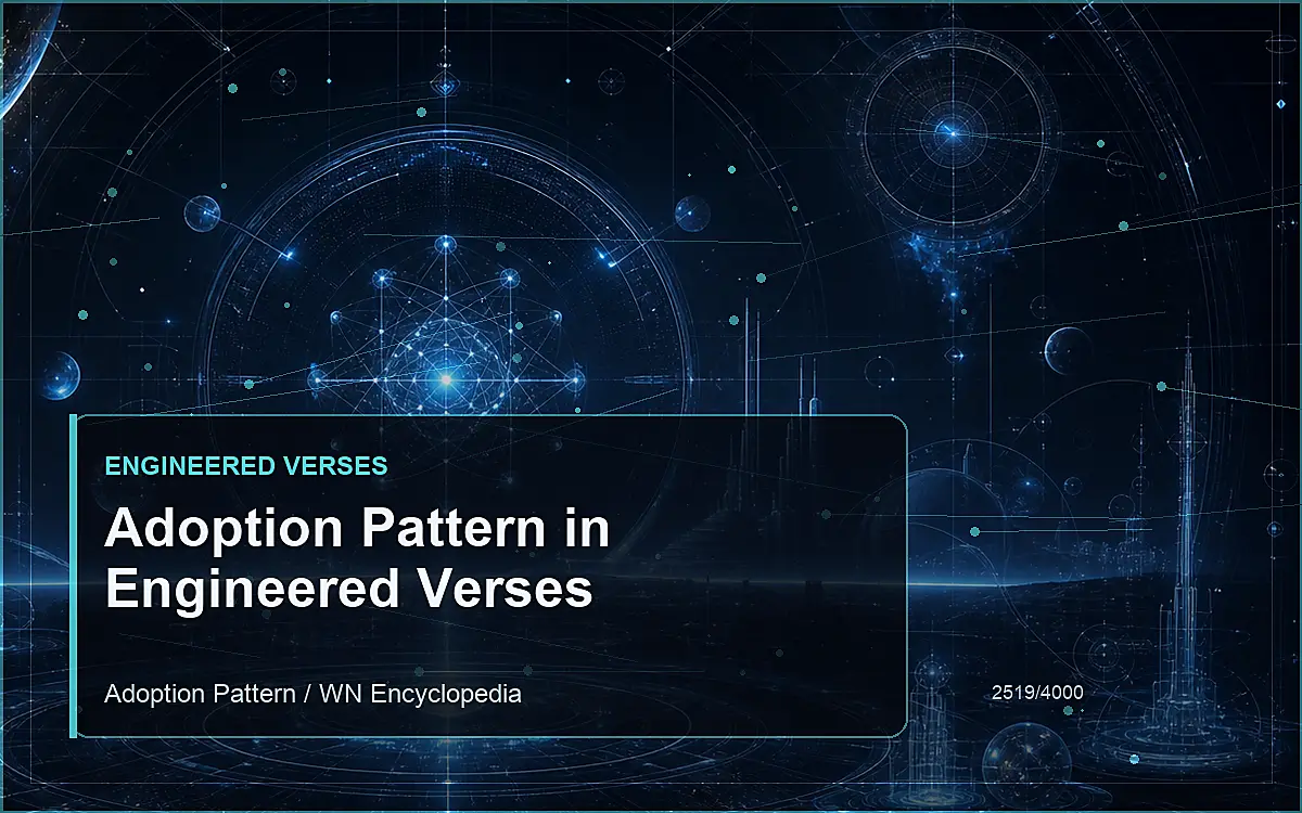 AI-generated encyclopedia reference image for Adoption Pattern in Engineered Verses