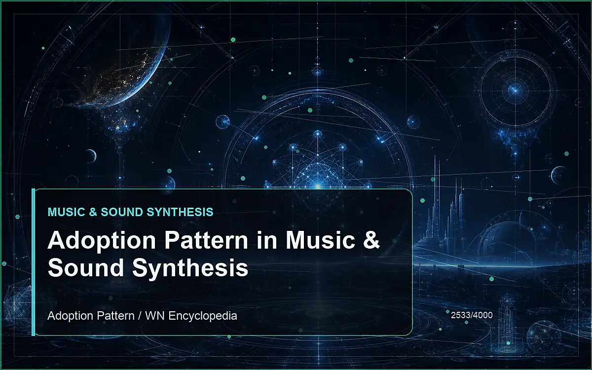 AI-generated encyclopedia reference image for Adoption Pattern in Music & Sound Synthesis