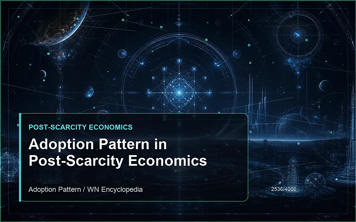 AI-generated encyclopedia reference image for Adoption Pattern in Post-Scarcity Economics
