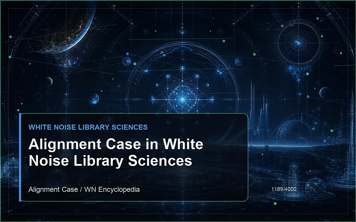 AI-generated encyclopedia reference image for Alignment Case in White Noise Library Sciences