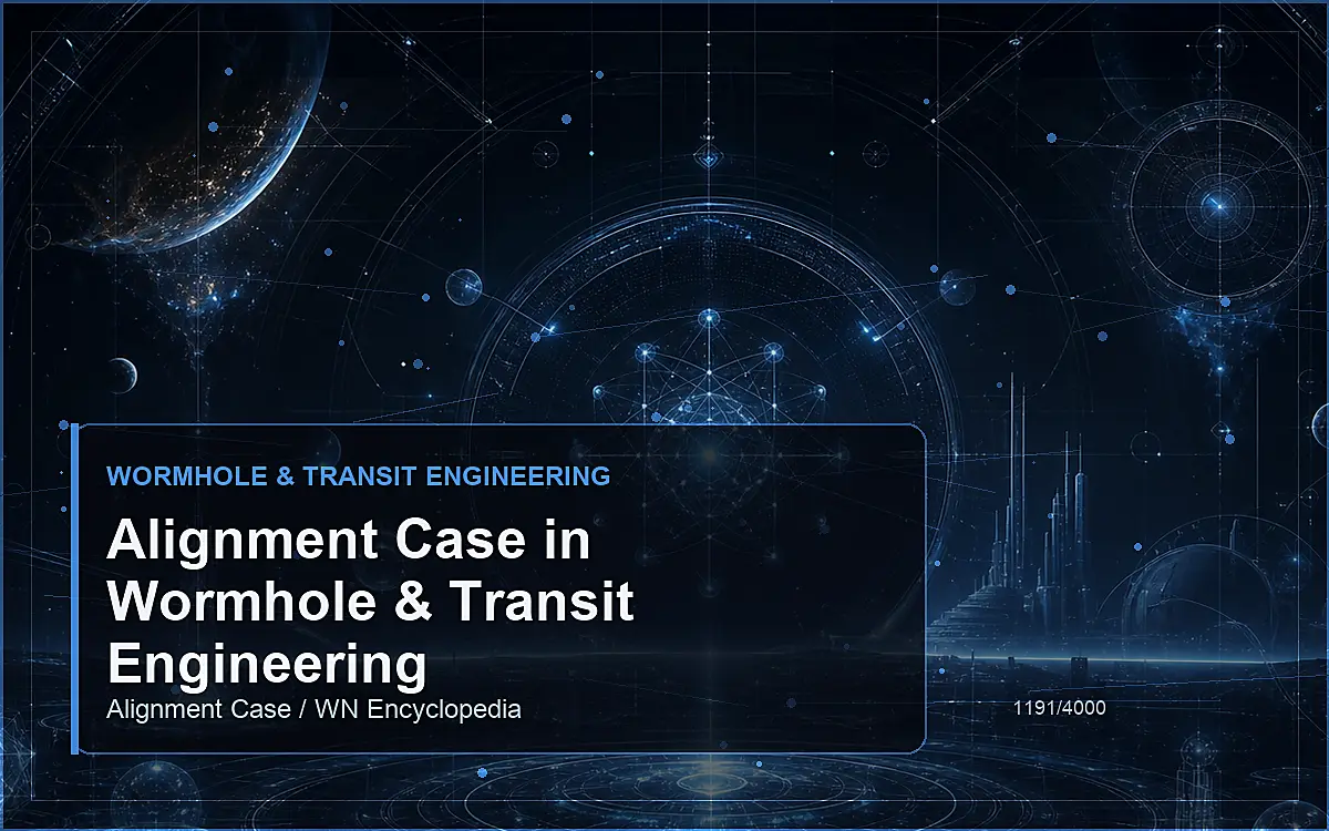AI-generated encyclopedia reference image for Alignment Case in Wormhole & Transit Engineering