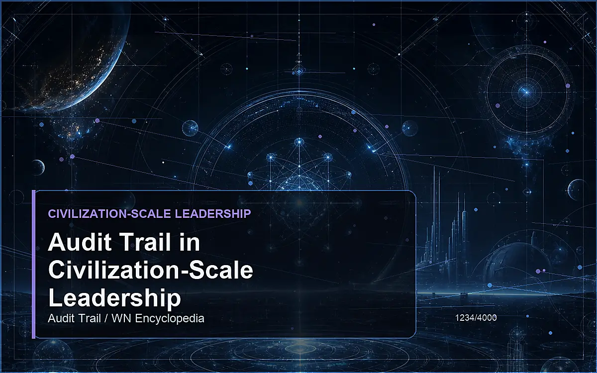 AI-generated encyclopedia reference image for Audit Trail in Civilization-Scale Leadership